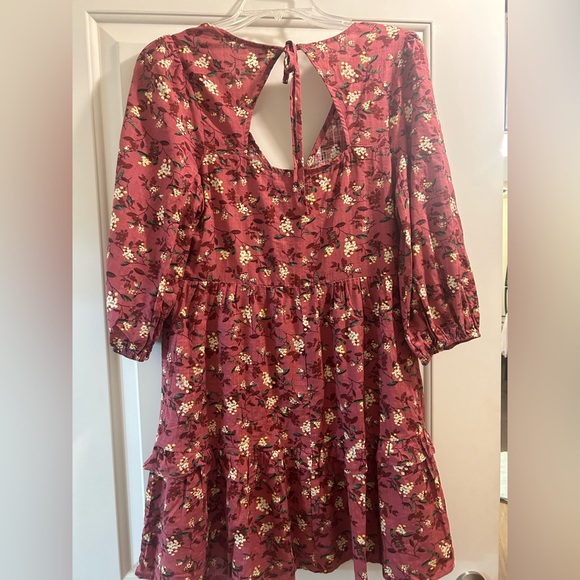 💕free with purchase! LUSH RUFFLE TRIMMED OPEN BACK DRESS - Picture 4 of 4